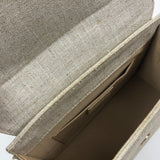 Light Greige Large LE CHIQUITO Linen Handle Bag / JACQUEMUS