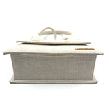 Light Greige Large LE CHIQUITO Linen Handle Bag / JACQUEMUS