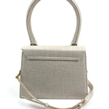 Light Greige Large LE CHIQUITO Linen Handle Bag / JACQUEMUS