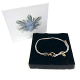 Light Grey AUDREY Waxed Cord Bracelet / JANSET BILGIN