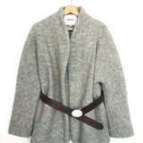 Light Grey CAROLE Wool Belted Coat / BA&SH - Size 1