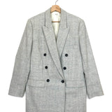 Light Grey EAGAN Wool Blend Single Breasted Jacket / ISABEL MARANT ETOILE - Size 36