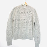 Light Grey GALINI Wool-blend Knit Sweater / ISABEL MARANT - Size 38