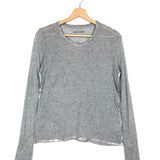 Light Grey WILLY FOIL Long Sleeves T-shirt / ZADIG & VOLTAIRE - Size S