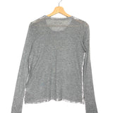 Light Grey WILLY FOIL Long Sleeves T-shirt / ZADIG & VOLTAIRE - Size S