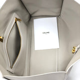 Light Grey/White Smooth Calfskin Soft 16 Cabas / CELINE