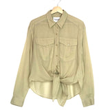 Light Khaki Cotton Voile NATH Tied Shirt / ISABEL MARANT - Size 36