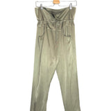 Light Khaki Green SALSA Satin-effect Sarouel Pants / MES DEMOISELLES... - Size 38