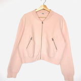 Light Pink Merino Wool-blend Zipped OLYMPIA Jacket / ACNE - Size S