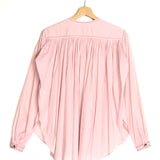 Light Pink Oversized Cotton Voile Blouse / LAURENCE BRAS - Size 36