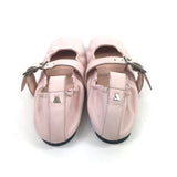 Light Pink SAREA Smooth Leather Wide Buckled Strap Ballerinas / ALOHAS - Size 38