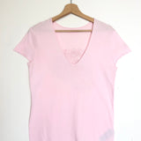 Light Pink STORY FISHNET SKULL Cotton T-shirt / ZADIG & VOLTAIRE - Size S