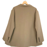 Light Taupe FRANKIE Oversized Boyfriend Blazer Jacket / THE FRANKIE SHOP - Size S