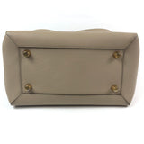 Light Taupe MINI BELT Grained Leather Satchel Bag / CELINE