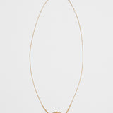 Light Yellow Gold with Grey Polki Diamond Slice Necklace / CELINE DAOUST