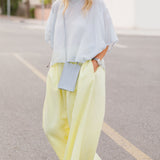 Light Yellow Palazzo Pants / MARGOT
