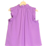 Lilac BEX Cotton Poplin Sleeveless Top / XIRENA - Size S