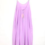 Lilac FALABELLA Organic Cotton Veil Maxi Dress STELLA MCCARTNEY - Size L