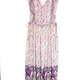 Lilac RIMANA Floral-print Chiffon Sleeveless Maxi Dress / ZADIG & VOLTAIRE - Size S