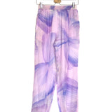 Lilac Star-print Silk Pants / FORTE_FORTE - Size 0
