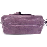 Lilac WARDY Crinkled Leather Four Handles Large Tote Bag / ISABEL MARANT