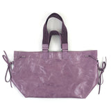 Lilac WARDY Crinkled Leather Four Handles Large Tote Bag / ISABEL MARANT