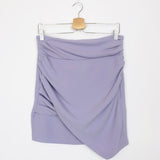 Lilac Wrap-effect Crepe Mini Skirt - model LANNIE / IRO - Size 40