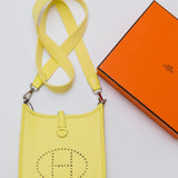 Lime Clemence Leather EVELYNE 16 TPM Bag / HERMES