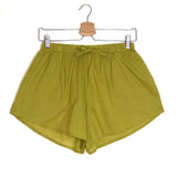 Lime Green Cotton Veil Shorts / NOSS LABEL - Size S