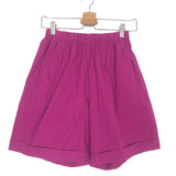 Magenta Cotton Shorts - One Size