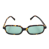 Mahogany Tortoiseshell REGARD Rectangular Acetate Sunglasses / MIU MIU