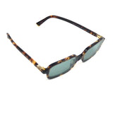 Mahogany Tortoiseshell REGARD Rectangular Acetate Sunglasses / MIU MIU
