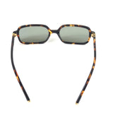 Mahogany Tortoiseshell REGARD Rectangular Acetate Sunglasses / MIU MIU