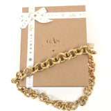 Maille ARIANNE Necklace Crafted in Circular Mesh from Golden Thread / GAS BIJOUX
