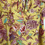 Marigold Yellow EVELYN Printed Cotton Poplin Top / ULLA JOHNSON - Size 0