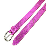 Metallic Fuchsia ZAP Goat Leather Belt / ISABEL MARANT - Size 85 cm