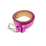 Metallic Fuchsia ZAP Goat Leather Belt / ISABEL MARANT - Size 85 cm