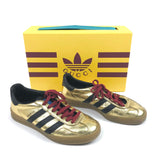 Metallic Gold GAZELLE Leather Sneakers / GUCCI X ADIDAS - Size 38
