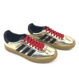 Metallic Gold GAZELLE Leather Sneakers / GUCCI X ADIDAS - Size 37