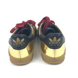 Metallic Gold GAZELLE Leather Sneakers / GUCCI X ADIDAS - Size 38