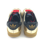 Metallic Gold GAZELLE Leather Sneakers / GUCCI X ADIDAS - Size 37