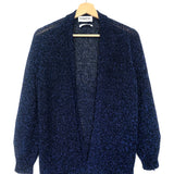 Metallic Midnight Blue Knitted Cardigan / ESSENTIEL ANTWERP - Size S