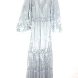 Metallic Silver VIANCA Maxi Dress / BA&SH - Size XS