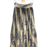 Metallic Tie Dye JACINTE Pleated Midi Skirt / BA&SH - Size 1