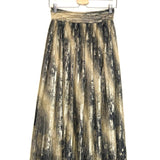 Metallic Tie Dye Pleated JACINTE Midi Skirt / BA&SH - Size S