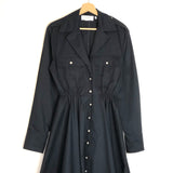 Midnight Blue LORIS Cotton Shirt Dress / SPORTMAX- Size M
