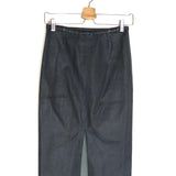 Midnight Blue Pencil Leather Skirt / STOULS - Size S