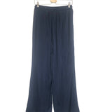 Midnight Blue Satinated Pants - One Size