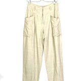 Ecru MIERA Italian Fabric High-waisted Pants / IRO PARIS - Size 38