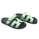 Mint Green CHYPRE Epsom Leather Sandals / HERMES - Size 39